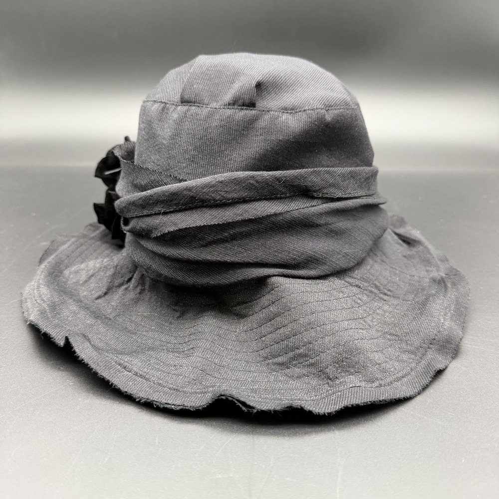 Jeanne Simmons Women's Slanted 4.5" Brim Summer Hat Charcoal OSFM New With Tags - Picture 2 of 7